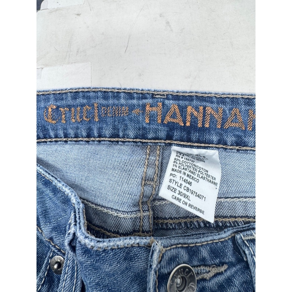Cruel Denim Hanna Jeans Womens 30/9XL Blue Slim Straight Star Stripe Pockets - Picture 5 of 7